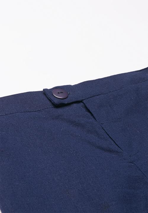 Superbalist - Linen tailored shorts - navy