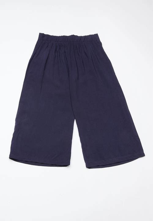 Superbalist - Woven culotte pants - navy