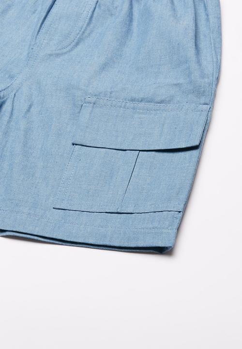 Superbalist - Utility loose shorts - blue