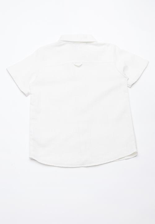 Superbalist - Boys linen shirt - off white