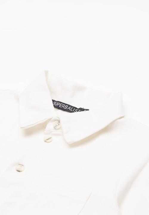 Superbalist - Boys linen shirt - off white