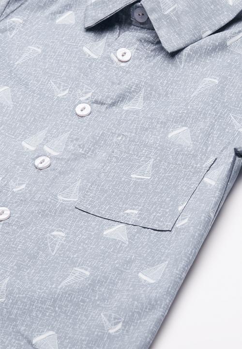 Superbalist - Printed summer shirt - grey 