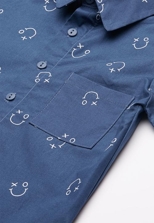 Superbalist - Printed summer shirt - blue 