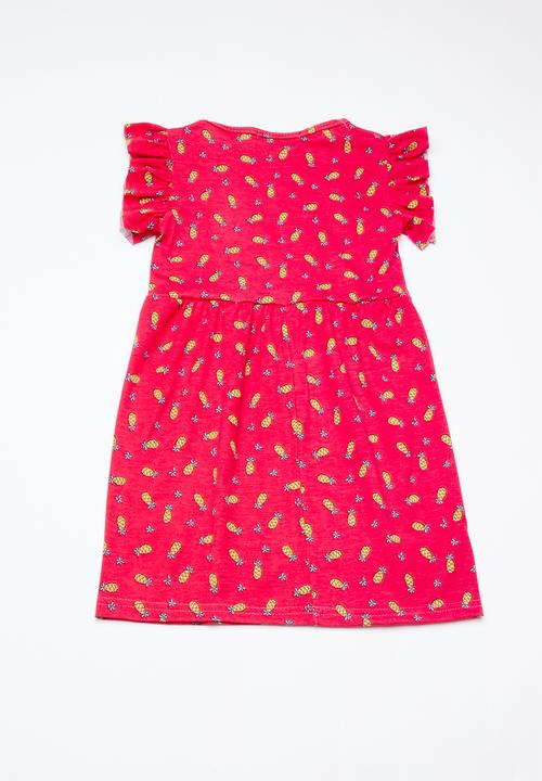 Superbalist - Frill knit dress with leggings - red