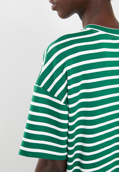 Superbalist - Boxy tee - green & white