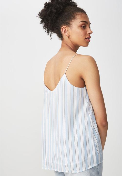 Cotton On - Astrid cami top - stripe blue 
