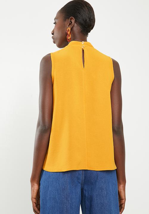 Superbalist - Sleeveless choker blouse - yellow