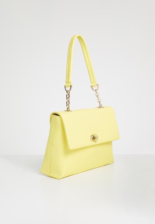 Anni King - Daffodil leather twist lock handbag - yellow 