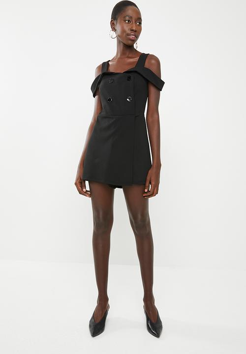 tuxedo style jumpsuits