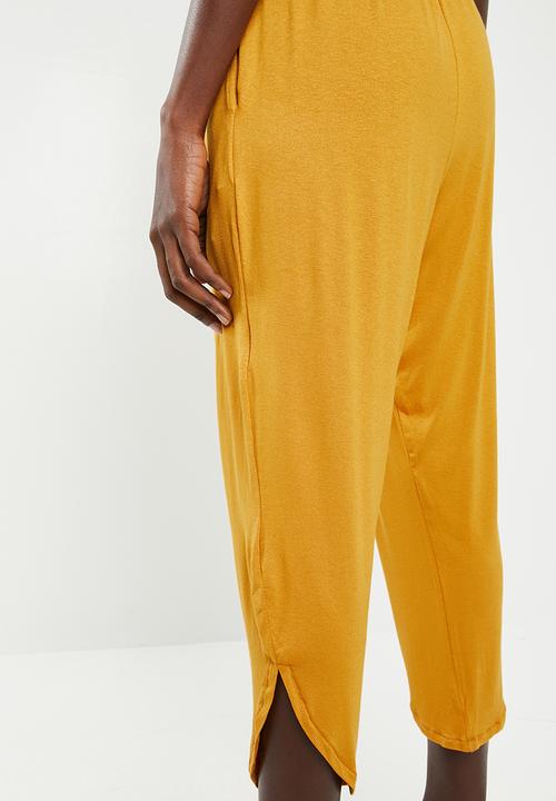 Superbalist - Strappy yoga jumpsuit - yellow