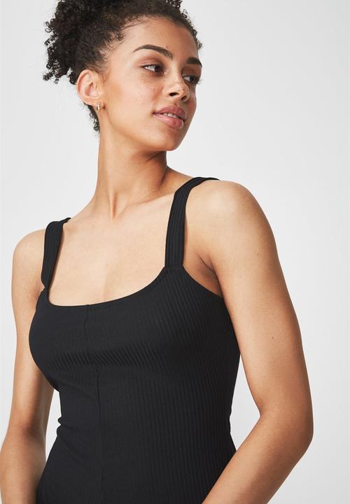 Cotton On - Ronnie strappy playsuit - black