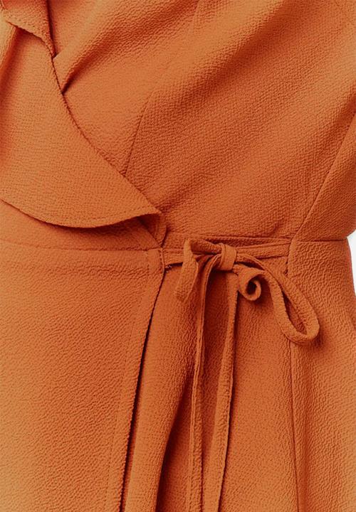 Forever21 - Frill wrap top - brown