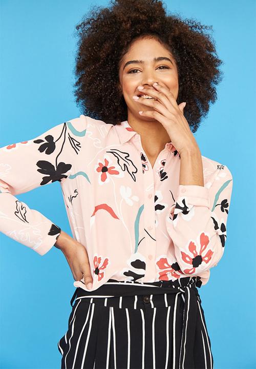 Forever21 - Floral shirt - pink