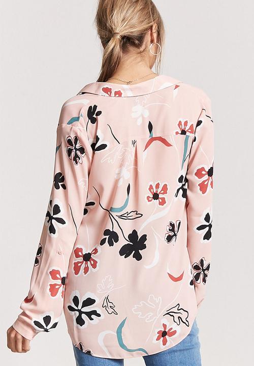 Forever21 - Floral shirt - pink