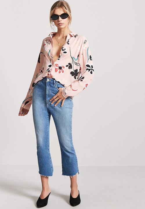 Forever21 - Floral shirt - pink