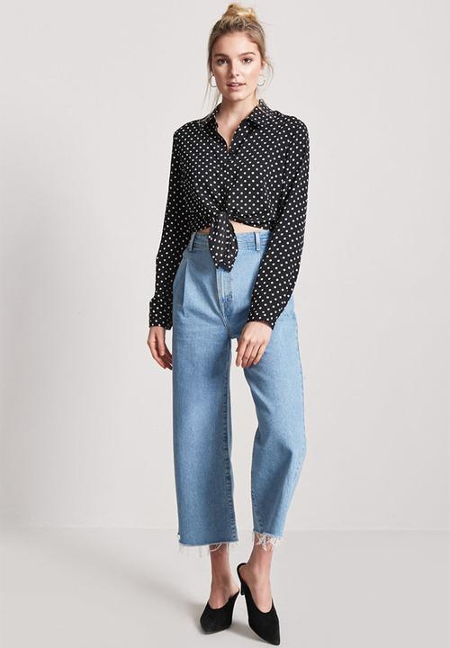 Forever21 - Polka dot shirt - black & white