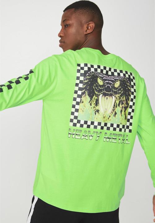 Cotton On - Tbar long sleeve tee - green
