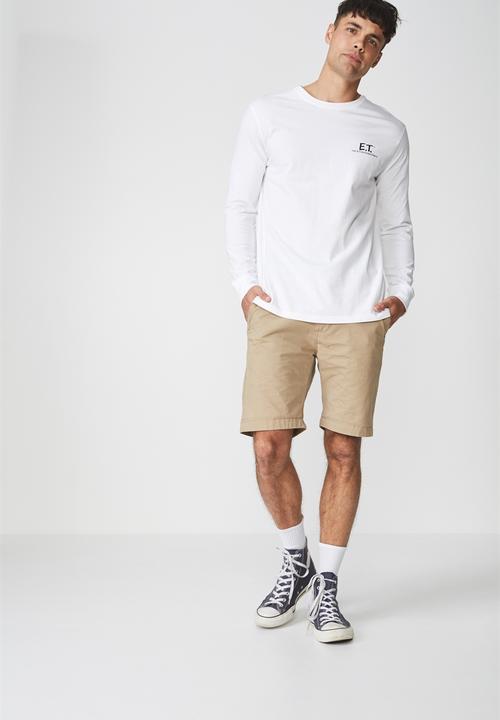 Cotton On - Tbar collaboration long sleeve tee - white