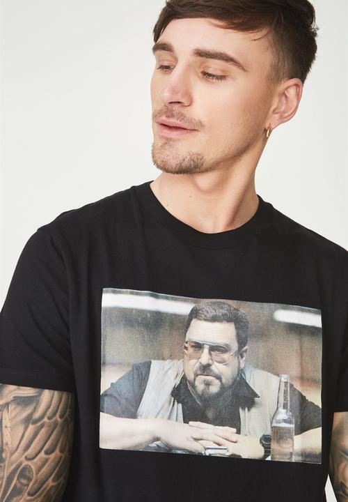 Cotton On - Tbar collaboration short sleeve tee - black