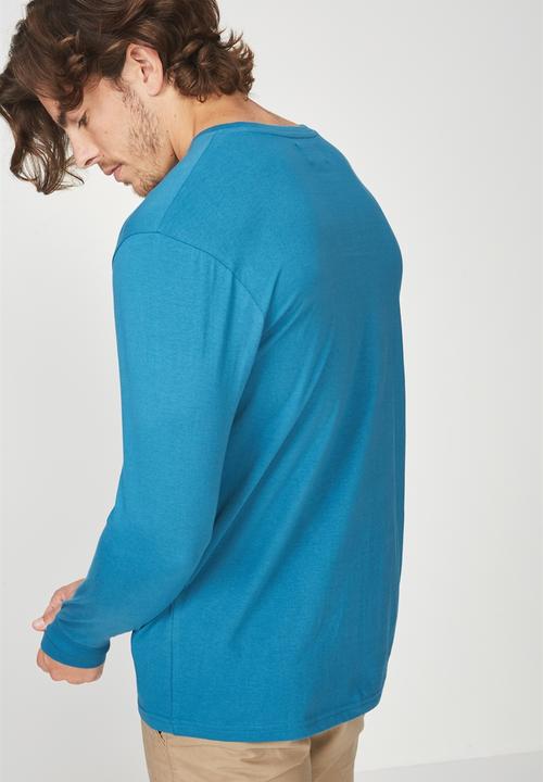 Cotton On - Tbar long sleeve tee - blue