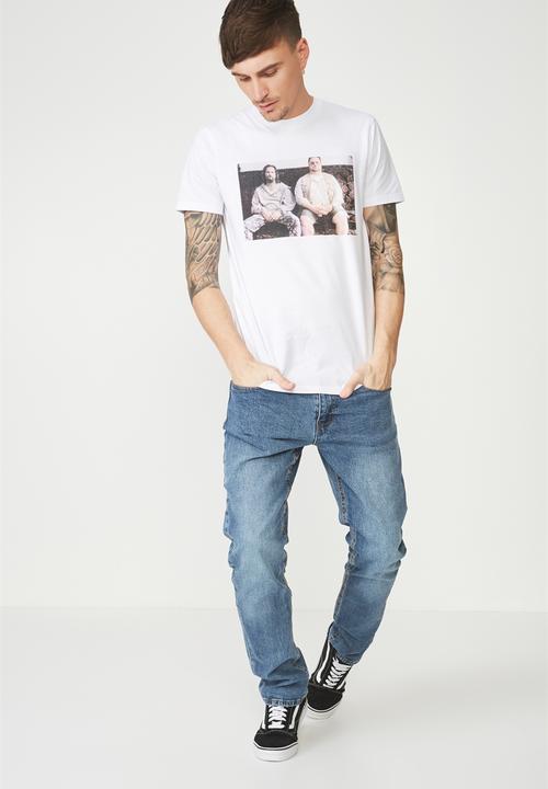 Cotton On - Tbar collaboration short sleeve tee - white