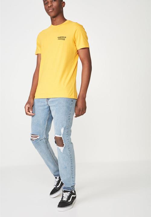 Cotton On - Tbar collaboration short sleeve tee - yellow