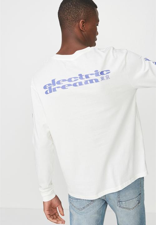 Cotton On - Tbar long sleeve tee - white