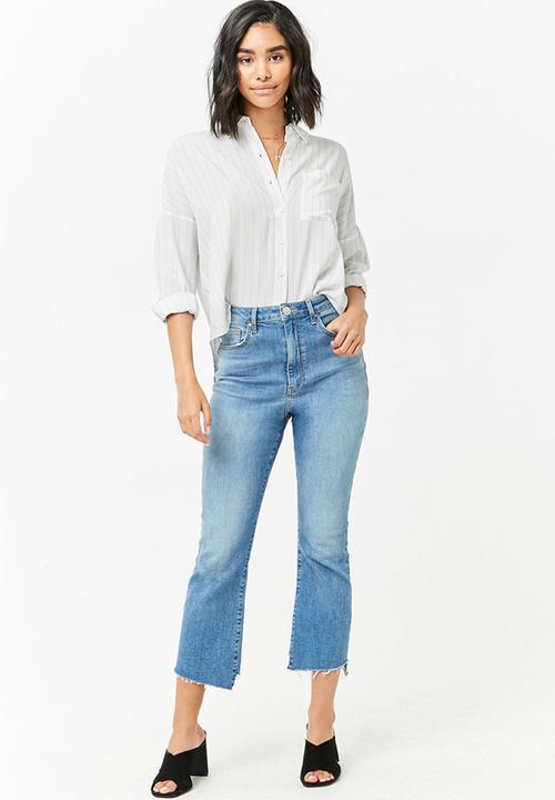 Forever21 - Oversized stripe shirt - cream
