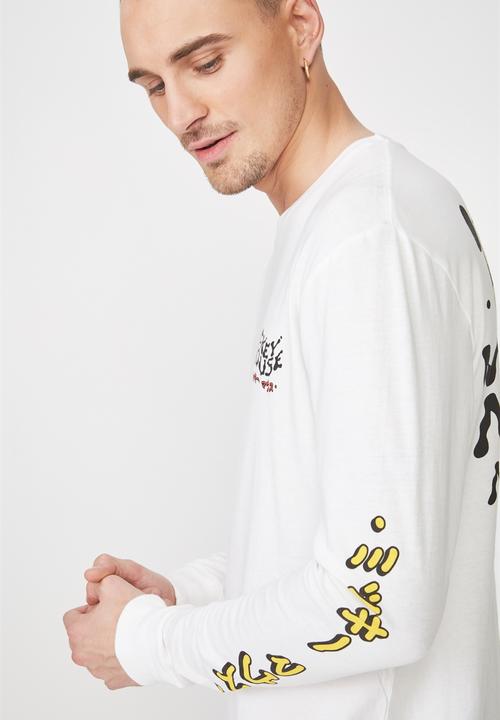 Cotton On - Tbar collaboration long sleeve tee - white