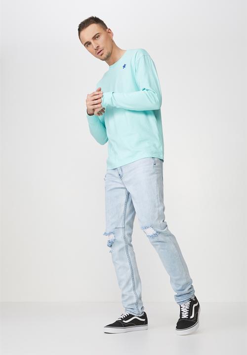 Cotton On - Tbar long sleeve tee - blue