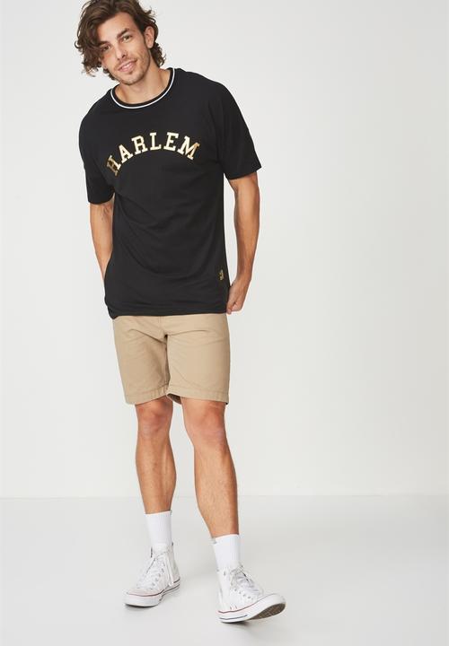 Cotton On - Drop shoulder longline tee - black
