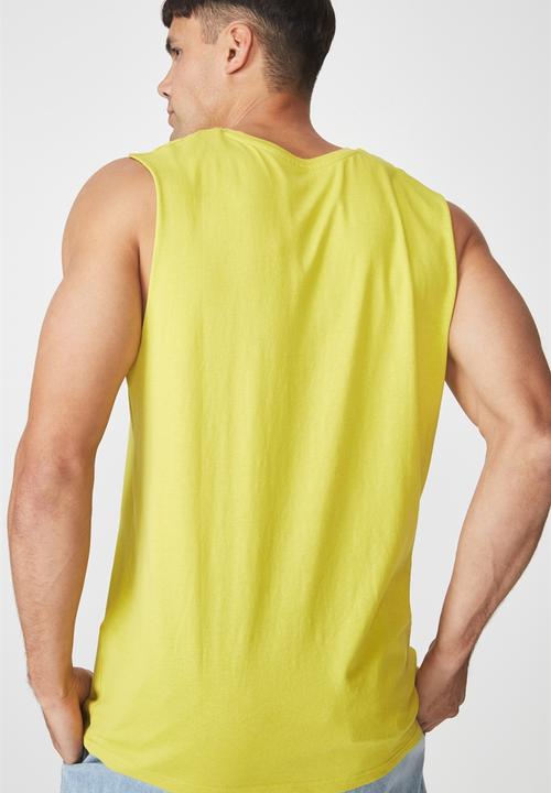 Cotton On - Essential muscle tank - yellow
