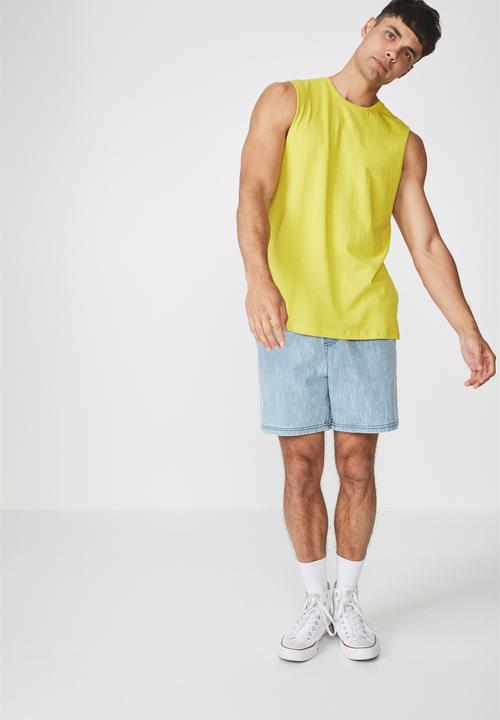 Cotton On - Essential muscle tank - yellow