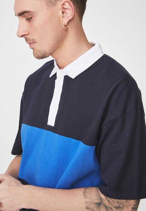 Cotton On - Oversized short sleeve polo - multi