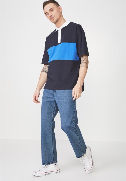 Cotton On - Oversized short sleeve polo - multi