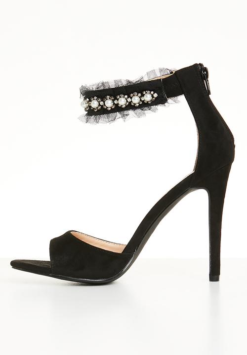 Miss Black - Moore open toe heels - black