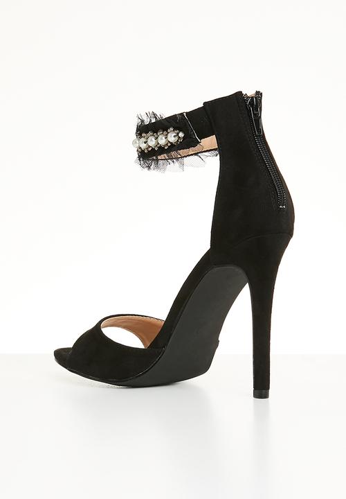 Miss Black - Moore open toe heels - black