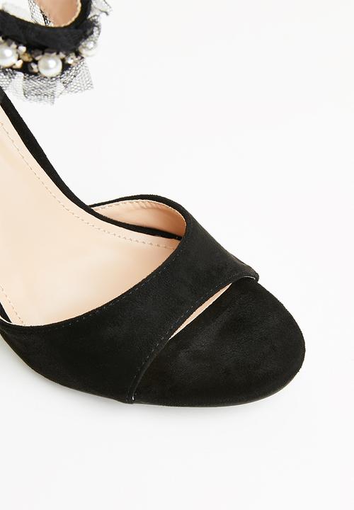 Miss Black - Moore open toe heels - black