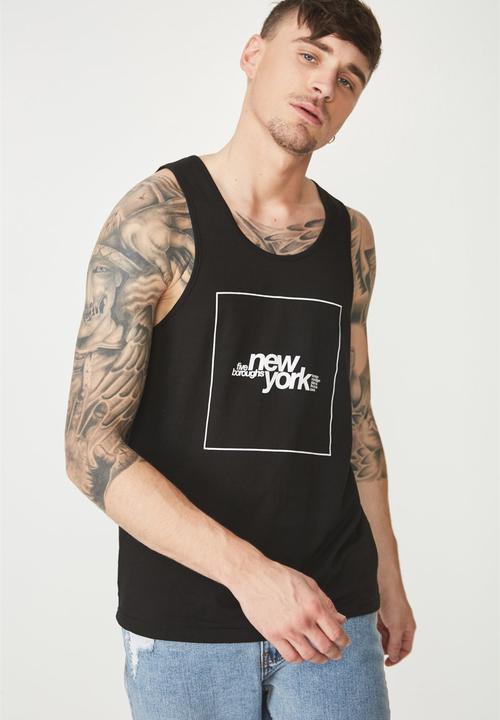 Cotton On - Tbar tank - black