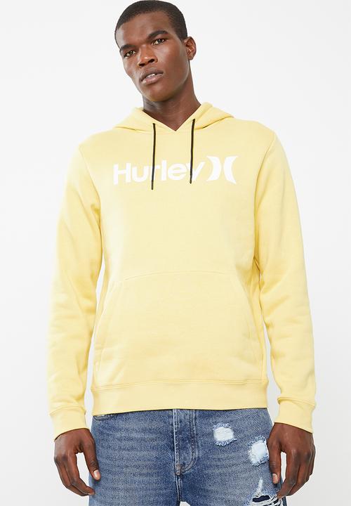 yellow hurley hoodie