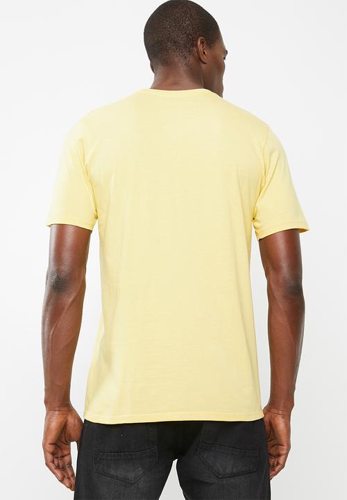 Hurley - Short sleeve solid T-shirt - yellow