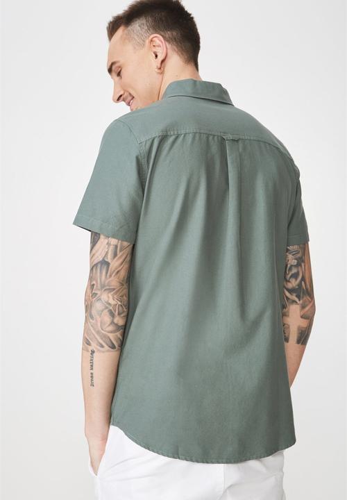 Cotton On - Vintage prep short sleeve shirt - khaki