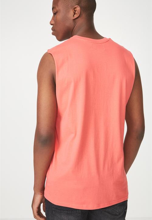 Cotton On - Tbar muscle tank - coral