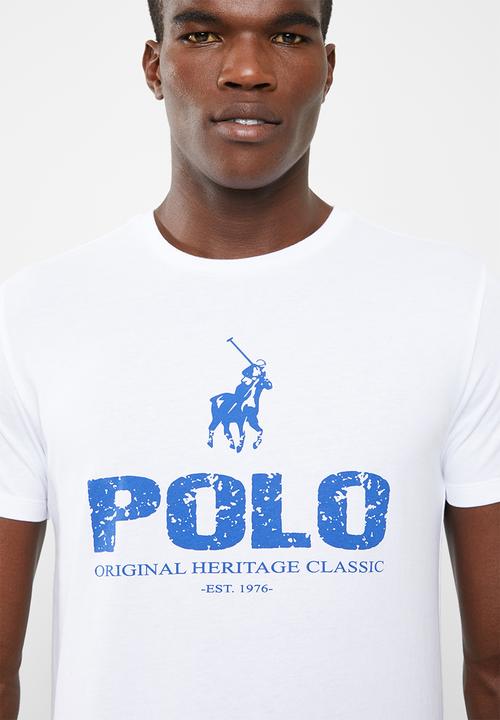 POLO - Classic printed crew neck T-shirt - white