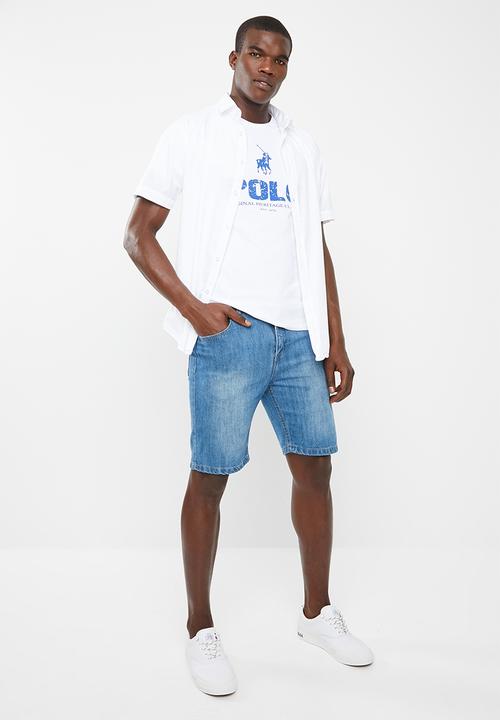POLO - Classic printed crew neck T-shirt - white