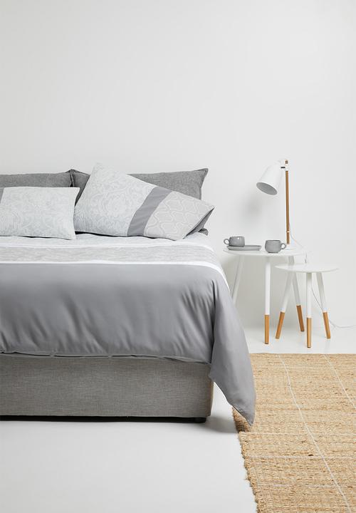 Design Studio - Huxley jacquard duvet cover set - grey