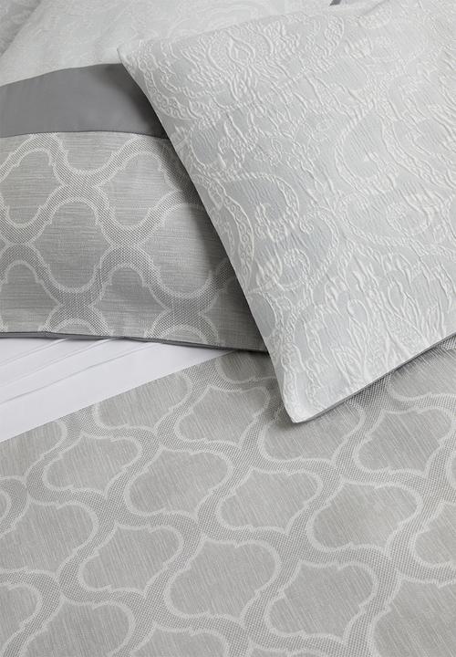 Design Studio - Huxley jacquard duvet cover set - grey