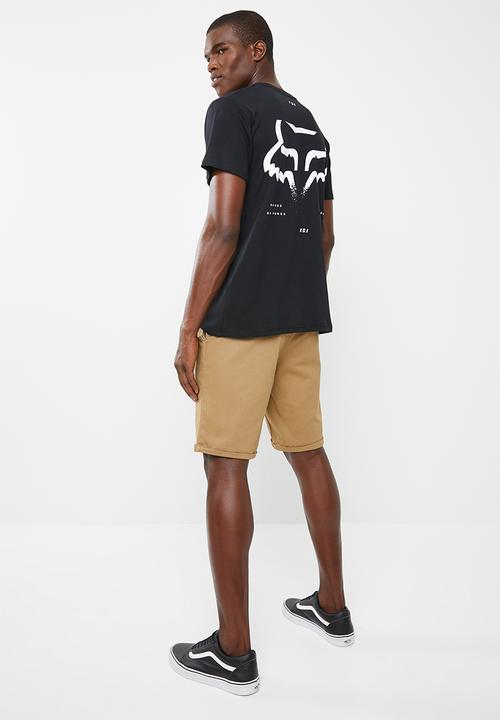 Fox - Leeward T-shirt - black