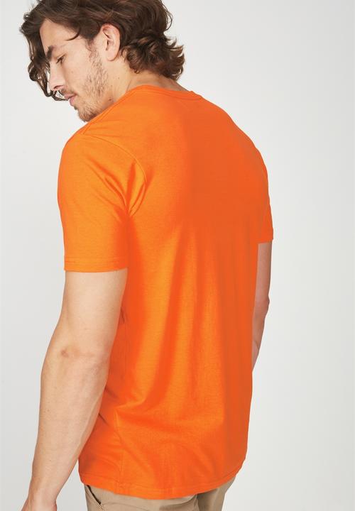 Cotton On - Tbar tapes tee  - orange