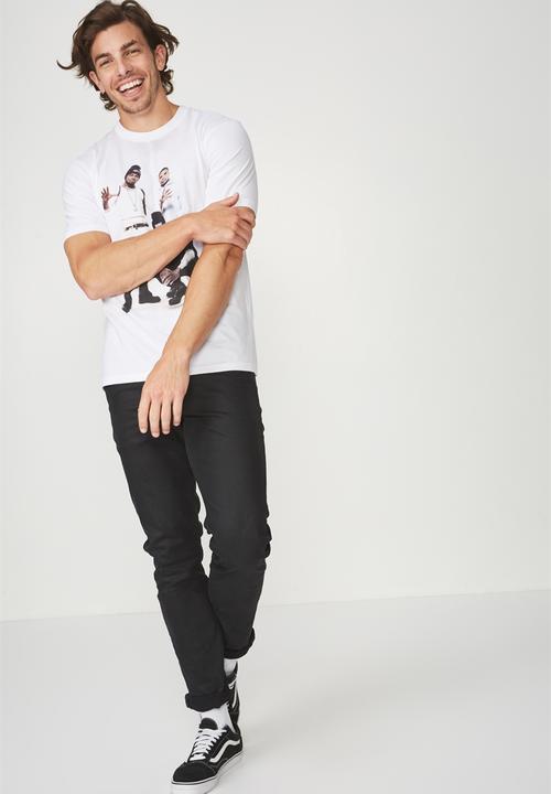 Cotton On - Tbar naughty by nature collaboration tee - white